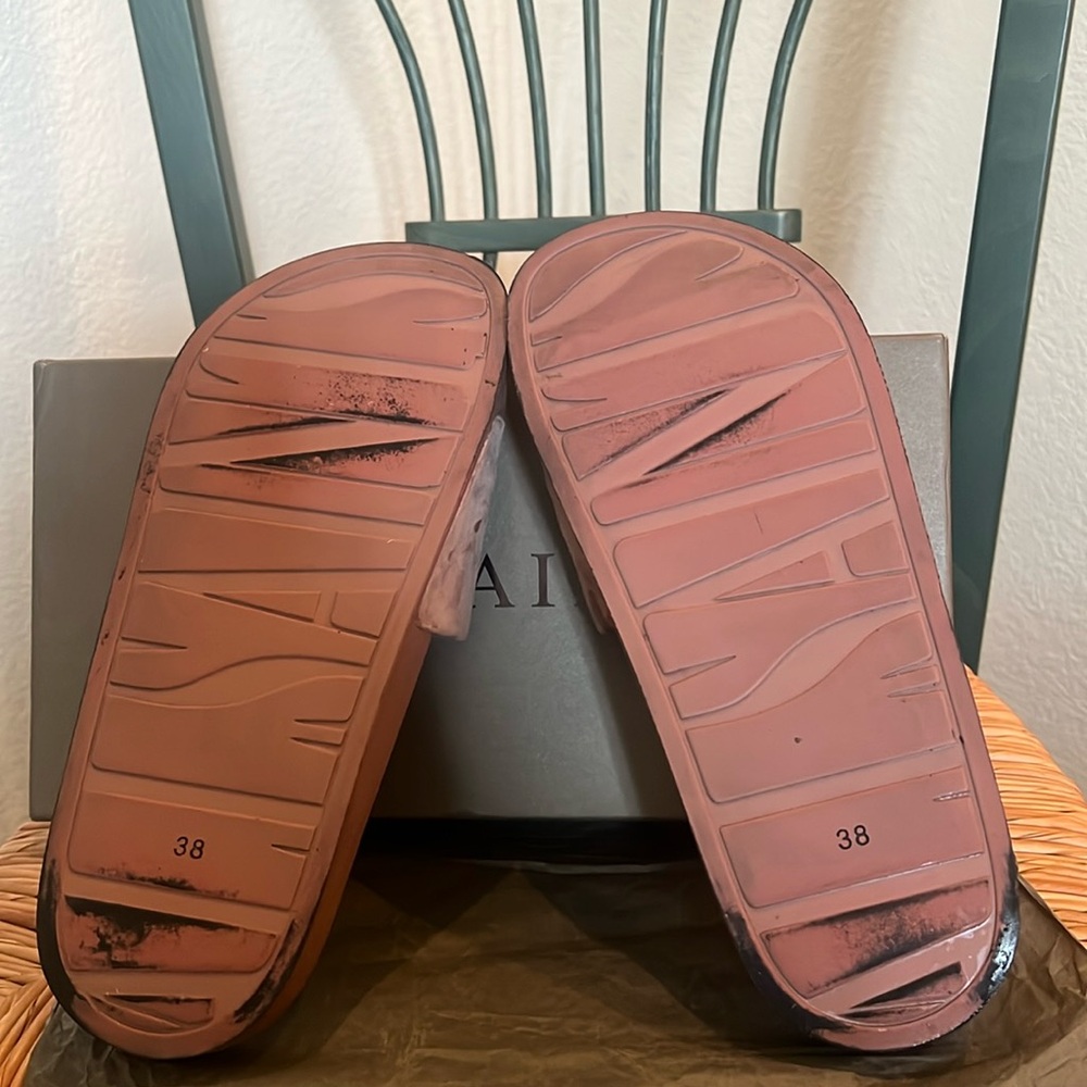 ALL SAINTS Sz 8 Women's Pink Slide Sandals, gently used. With original box. - Picture 6 of 10